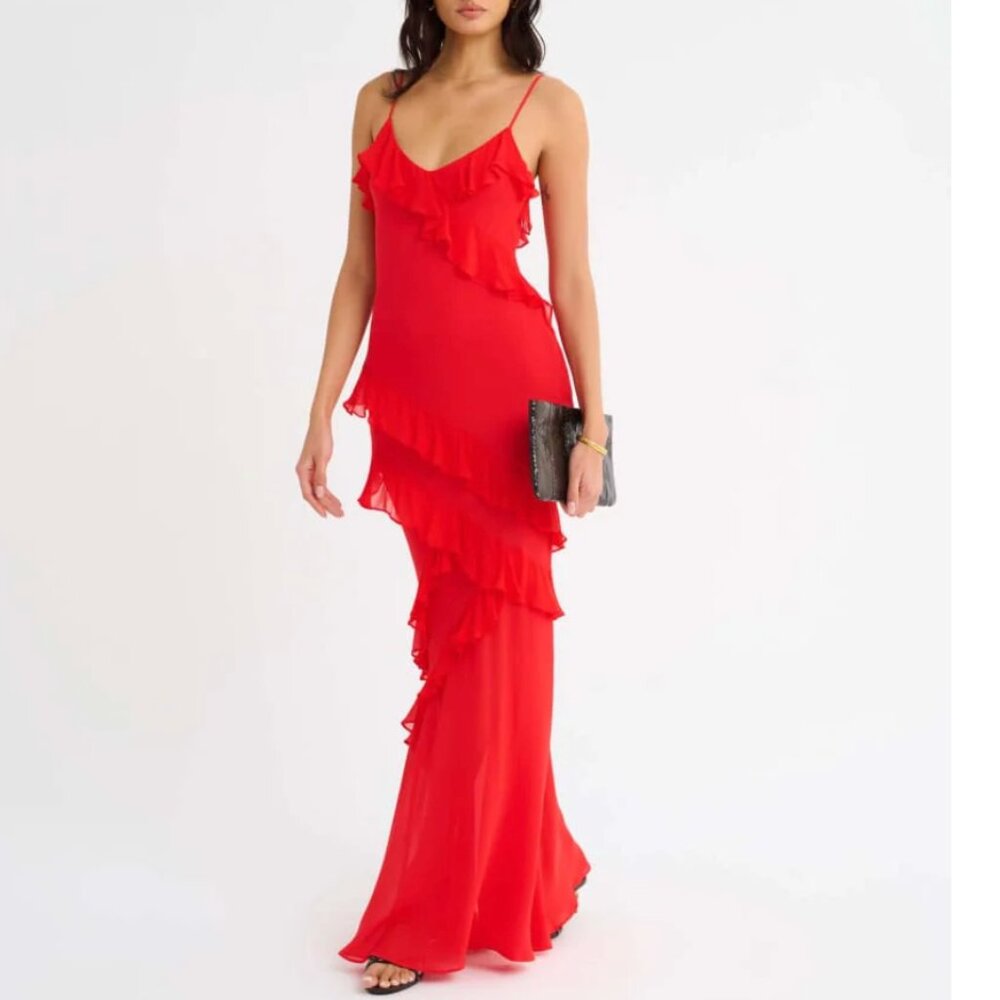 **NEW** Rumored Red Maxi Dress
